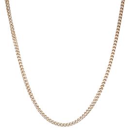 Mens Lynx Stainless Steel Square Wheat Necklace