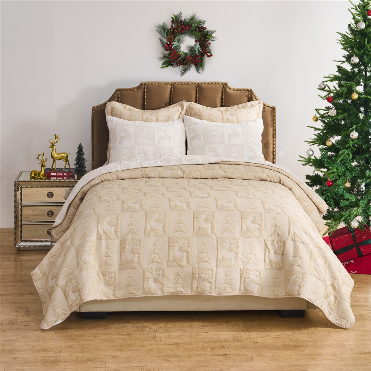 Greenland Home Fashions™ Novelty Holiday Matelassé Coverlet Set