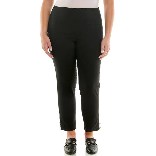 Womens Zac & Rachel Slim Leg Ankle Button Millennium Pants