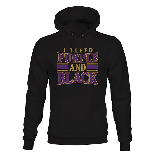 Mens Tailgate Bleed Purple & Black Baltimore Hoodie