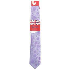 Mens Billy London Sprint Tonal Floral Tie with Tie Bar