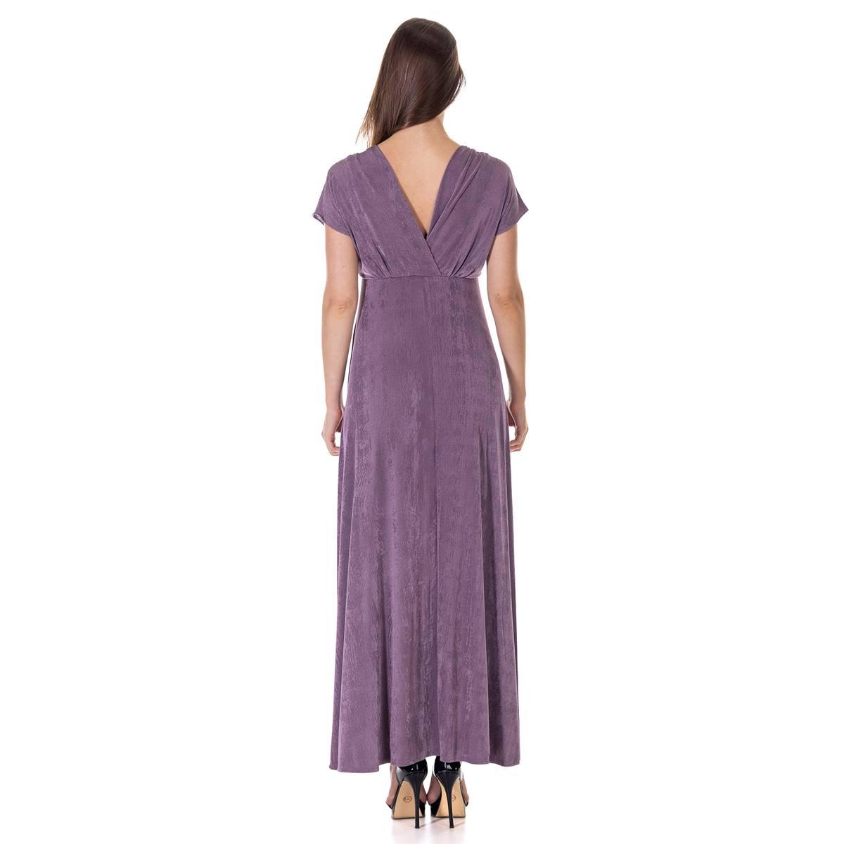 Womens 24/7 Comfort Apparel Side Slit Empire Waist