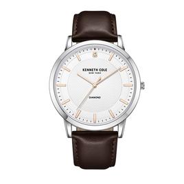 Mens Kenneth Cole(R) Silver-Tone Textured Dial Watch - KCWGA2271401