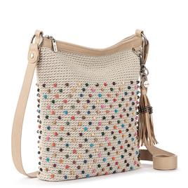 The Sak Lucia Crochet Crossbody - Ecru Multi Beads