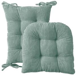 Sweet Home Collection 2pc. Non-Slip Velvet Rocking Chair Cushions