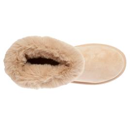 Womens Danskin Faux Suede Fur Cuff Ankle Boots