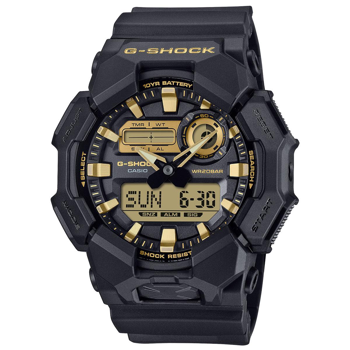 Mens G-Shock Analog Digital Glitter Accent Watch - GA010GB-1A9