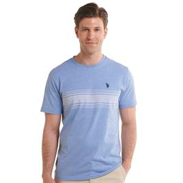 Mens U.S. Polo Assn.(R) Crew Neck Stripe Tee