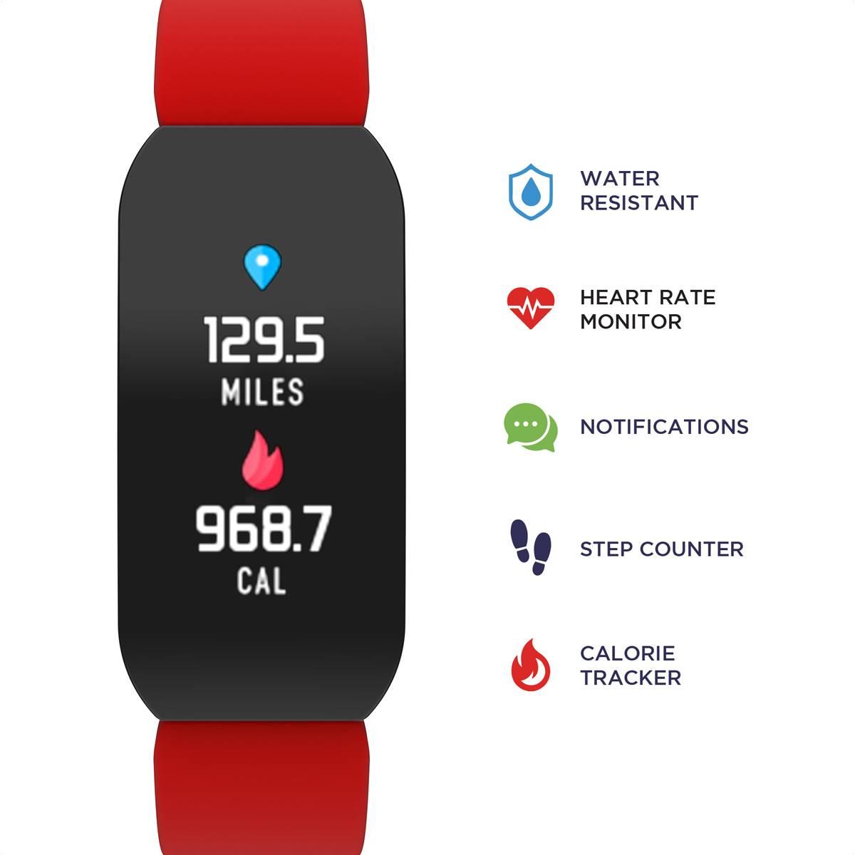 Adult Unisex iTouch Active Red Smartwatch - 500210B-42-G15