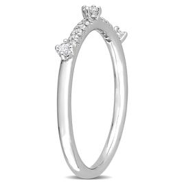 Platinum Plated 1/7ctw. Lab Grown Diamond Ring