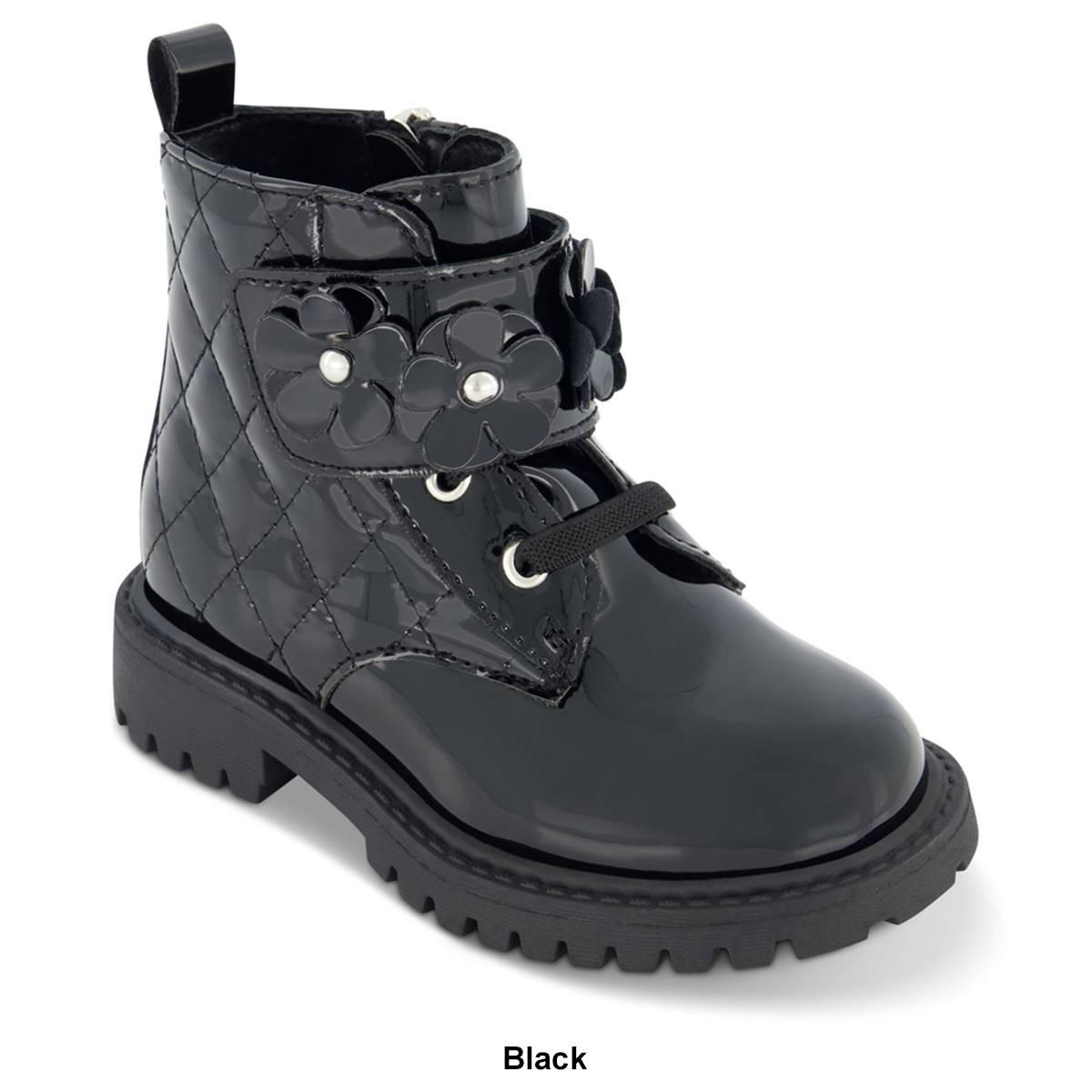 Little Girls Jessica Simpson Daria Flower Combat Boots
