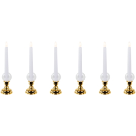 Northlight Single Light Window White Candles - Set of 6