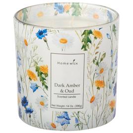 Homewick 14oz. 3 Wick Jar Candle - Dark Amber & Oud