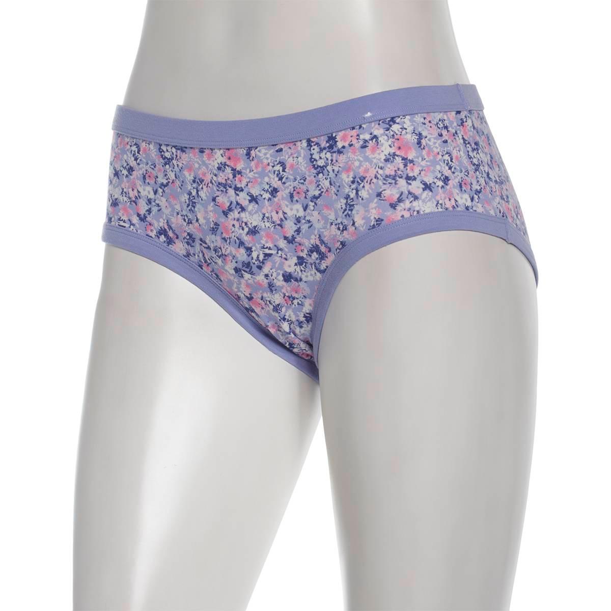 Womens St. Eve Self Binding Floral Hipster Panties - 5164053SNOW