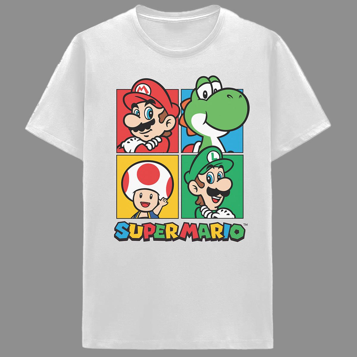Young Mens Buddies Super Mario Graphic Tee