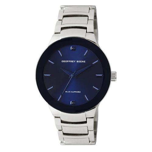 Mens Geoffrey Beene® Silver-Tone Bracelet Watch - GB8188SL