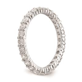Pure Fire 14kt. White Gold Lab Grown Diamond Prong Eternity Band
