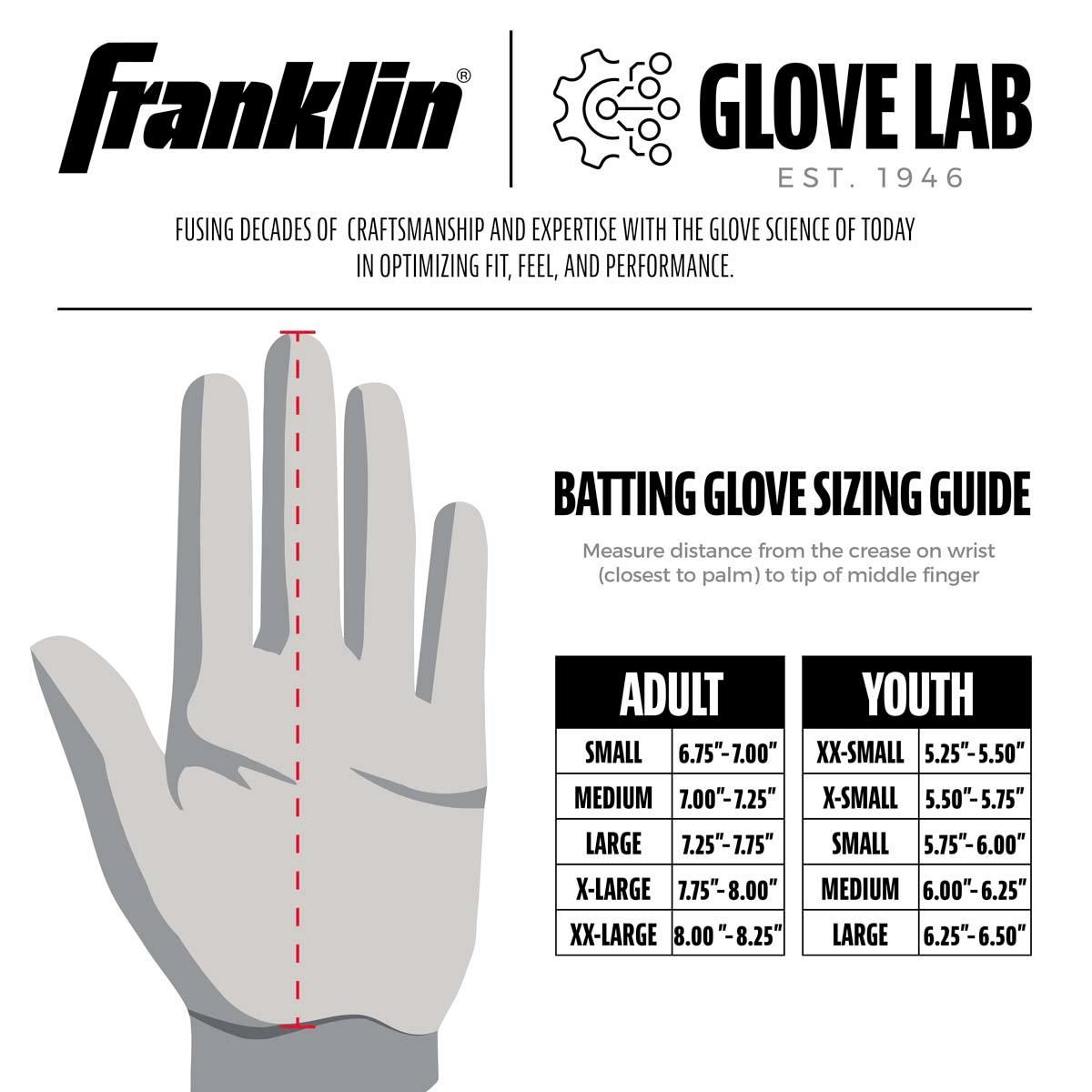 Franklin® Adult Digitek MLB Gloves - Black/Royal
