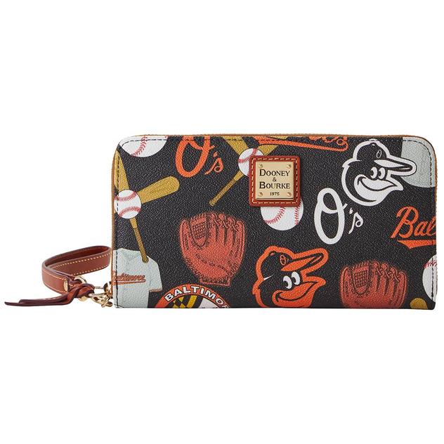 Dooney & Bourke Orioles Large Zip-Around Wristlet