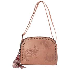 Sam & Hadley Perforated Dome Satchel with Scarf