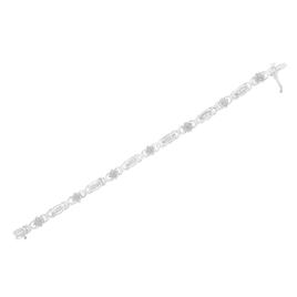 Haus of Brilliance 1.0ctw. Diamond X-link Bracelet