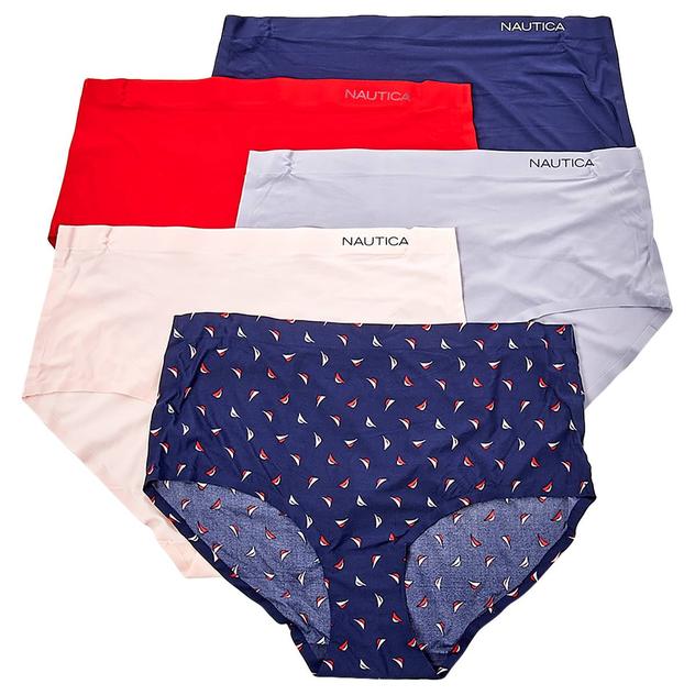 Womens Nautica 5pk. Ultra Soft Laser Brief Panties NT9455-5PKC