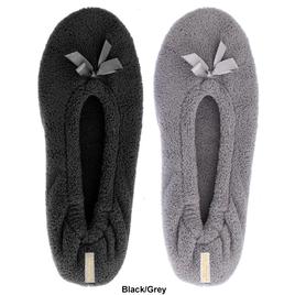 Womens Gold Toe® 2pk. Terry Ballerina Slippers