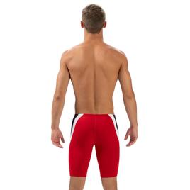 Mens Dolfin® Reliance Solid Red Color Block Jammer Swimsuit