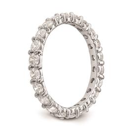 Pure Fire 14kt. White Gold Lab Grown Diamond Prong Eternity Band