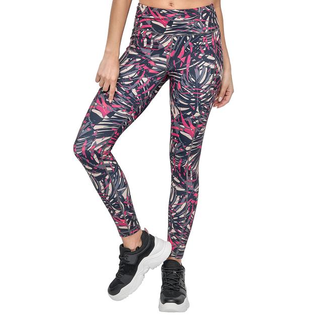 Womens DKNY Sports Elevate Interlock High Waist Tropical Leggings