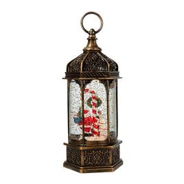 Kurt S. Adler 11in. Light Up Santa Water Lantern