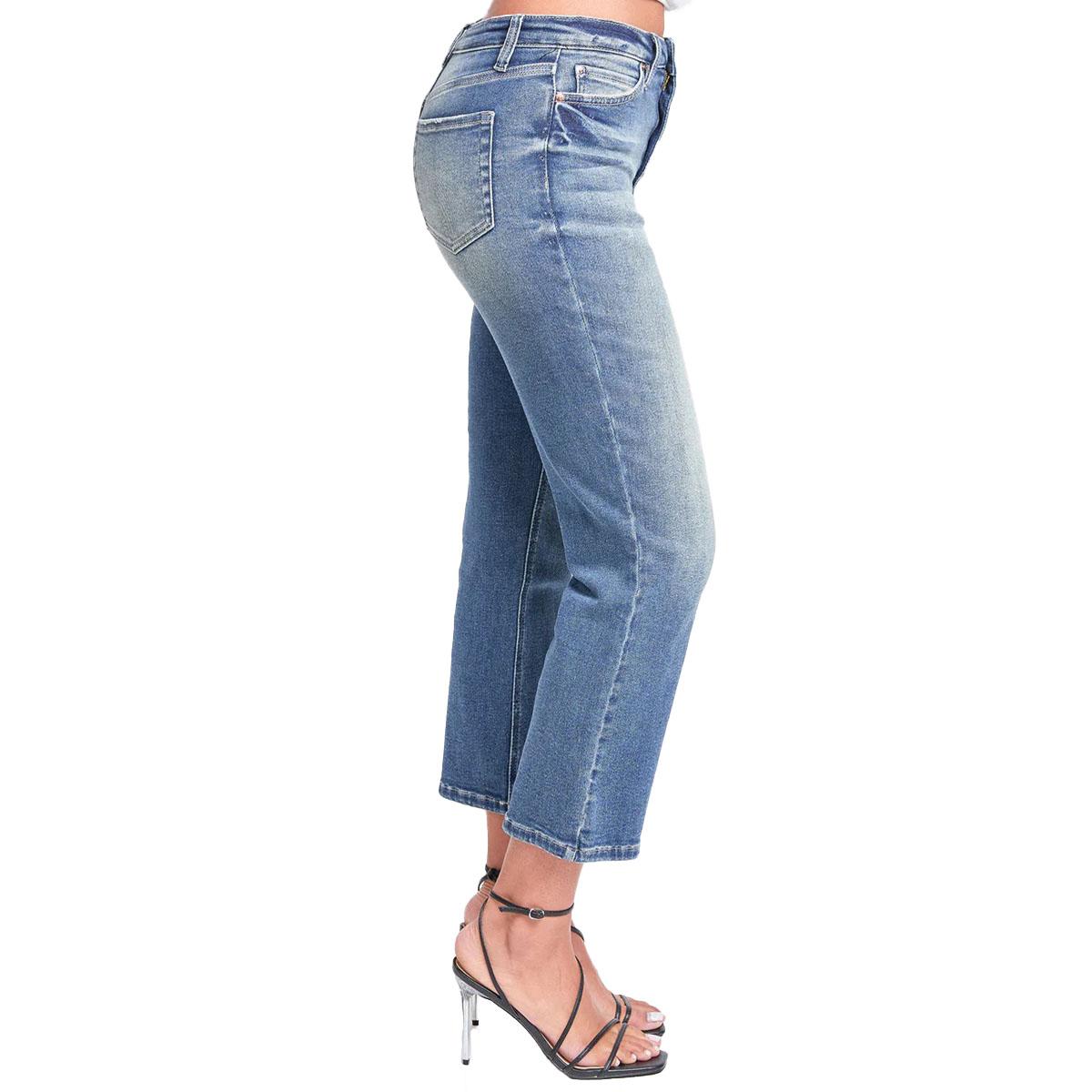 Juniors YMI® High Rise Cropped Ankle 27in. Straight Leg Jeans