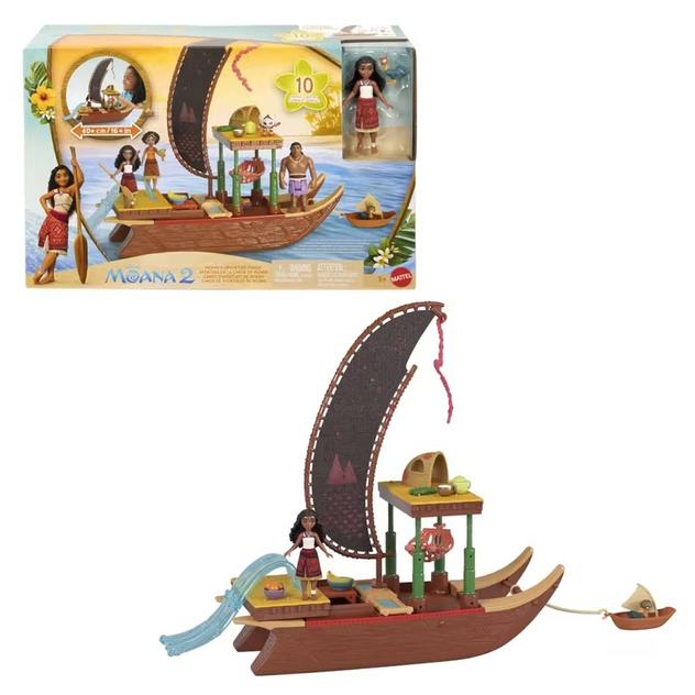 Disney Moana 2 Moana's Adventure Canoe Playset