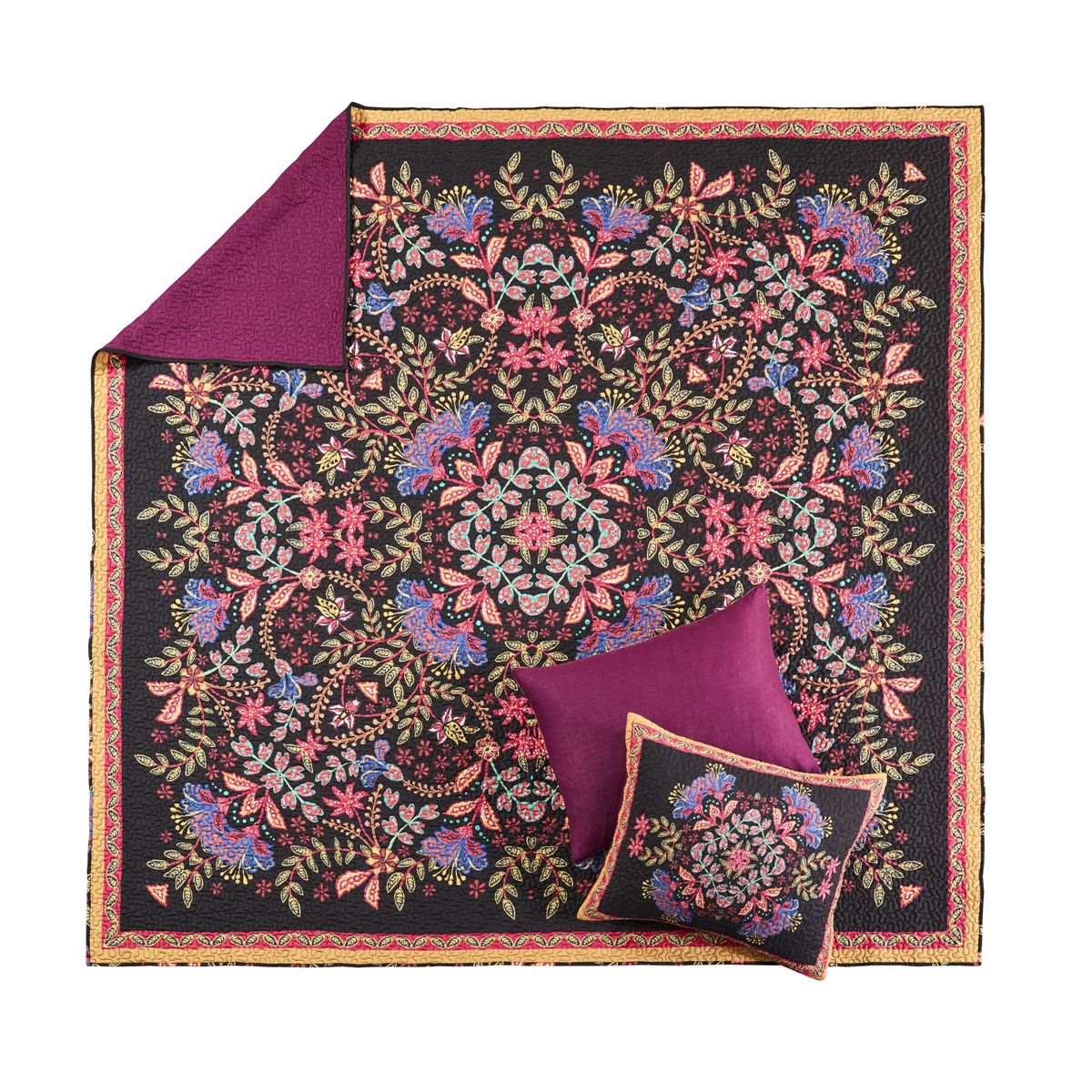 Greenland Home Fashions™ Jessa Ornate Botannical Quilt Set