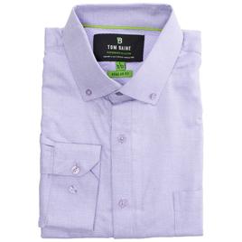 Mens Tom Baine Regular Fit Textured Dress Shirt - Lilac