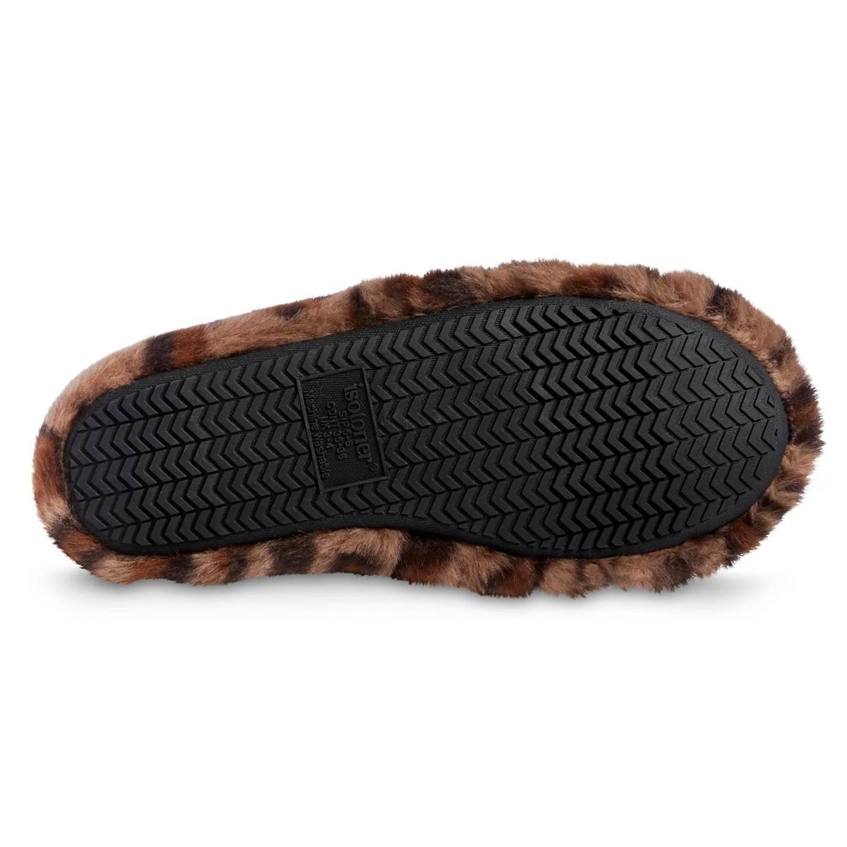Womens Isotoner® Shay Faux Fur A-Line Slippers