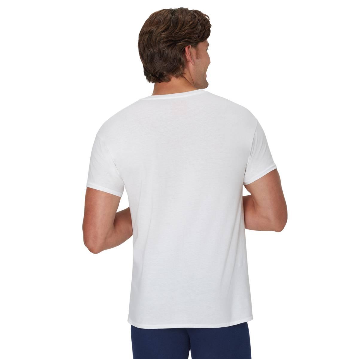 Mens Hanes Ultimate® Core 5pk. V-Neck Tee - White