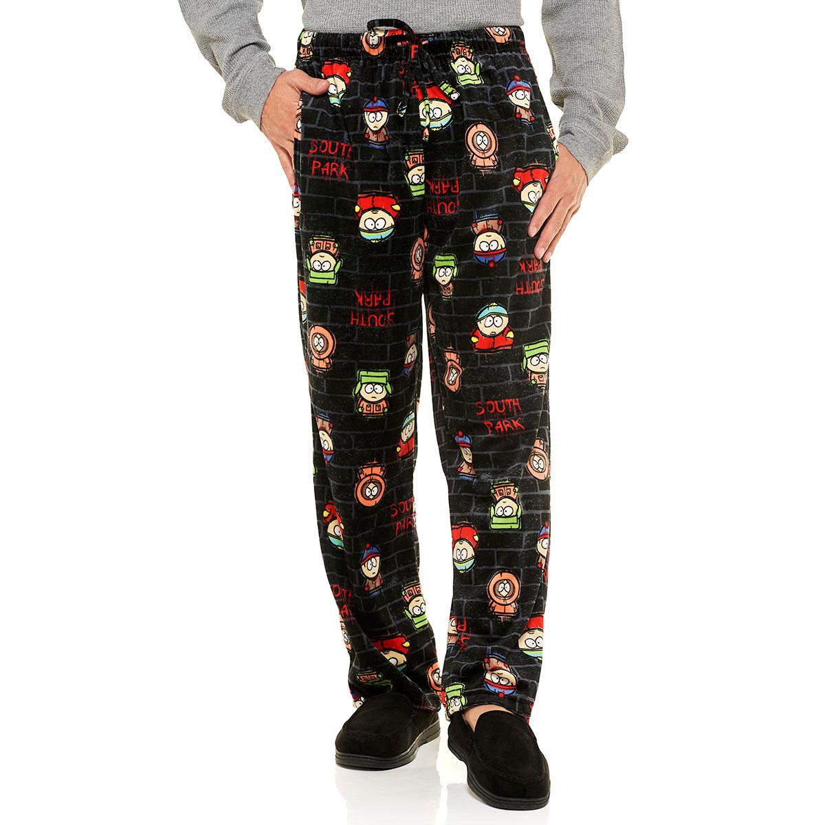 Mens South Park Logo Silky Pajama Pants