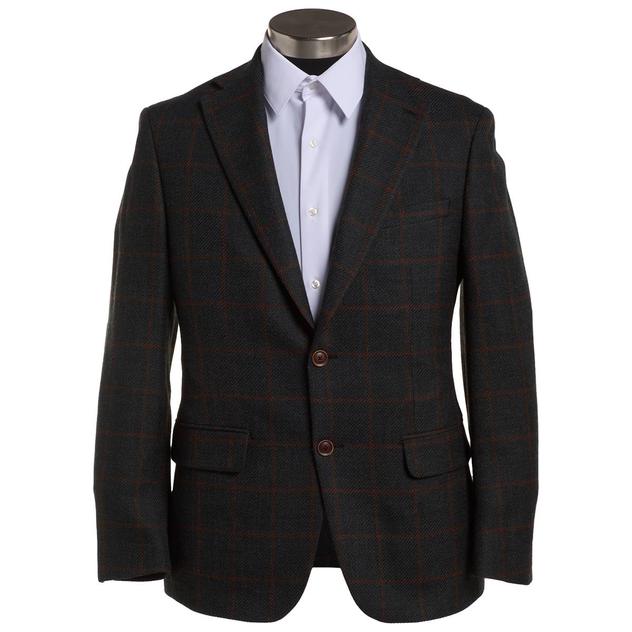 Mens Tallia Plaid Sport Coat - Hunter Green