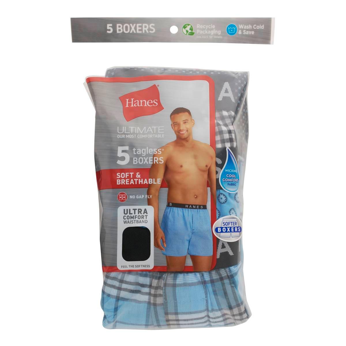 Mens Hanes® Ultimate® 5pk. Boxers