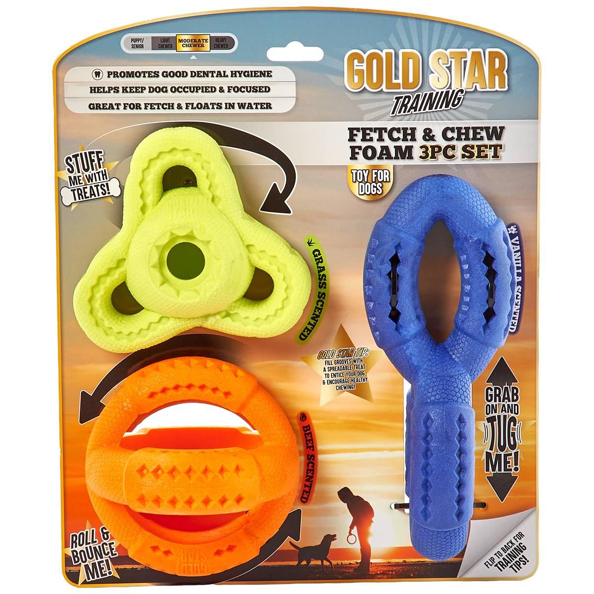 Gold Star Training Dog Toy - 3 Pack