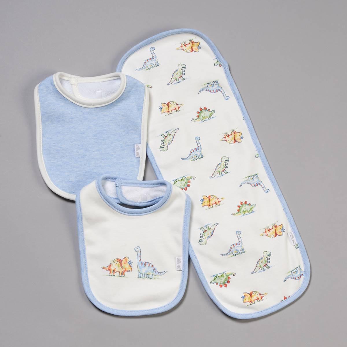 Baby Boy Little Me Dinomite Bib and Burp Set