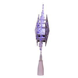 Kurt Adler Blue & White LED Rotating Snowflake Treetop