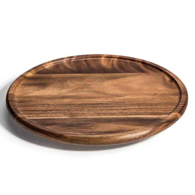 Kalmar Home Round Acacia Wood Lazy Susan