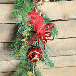 Northlight 6ft. Berries & Ornaments Mixed Pine Christmas Garland