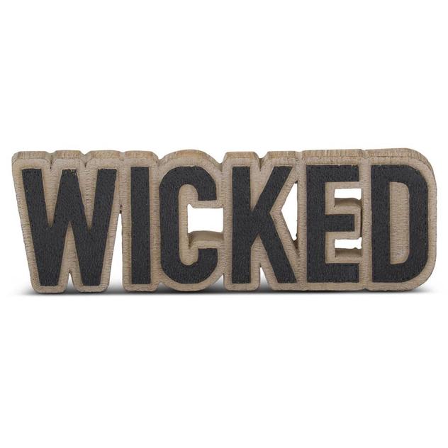 K&K Interiors Wicked Cutout Tabletop Sign