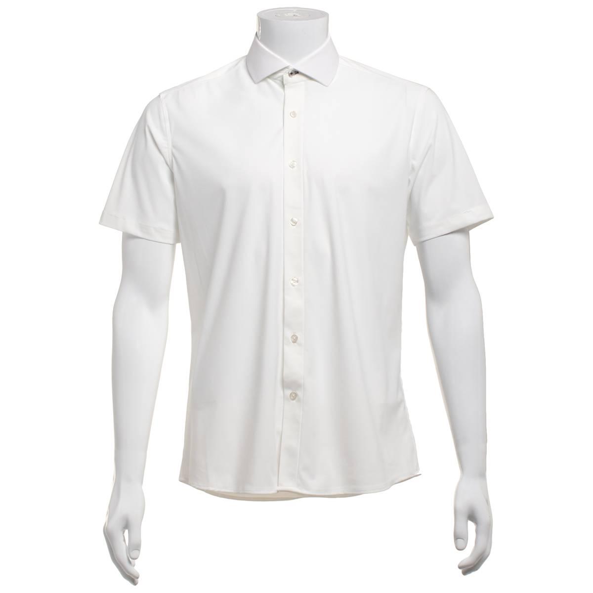 Mens Tom Baine Fitted Nylon Short Sleeve Dress Shirt