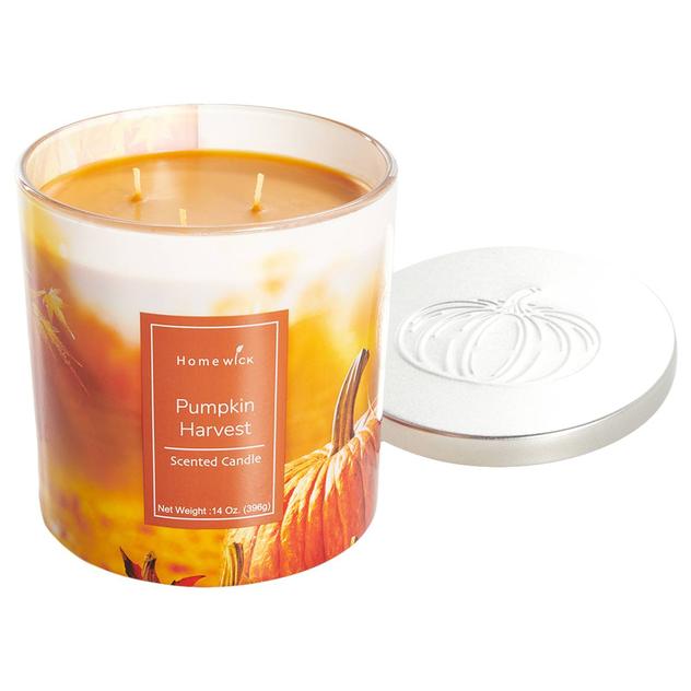 Homewick 14oz. Pumpkin Harvest 3-Wick Jar Candle
