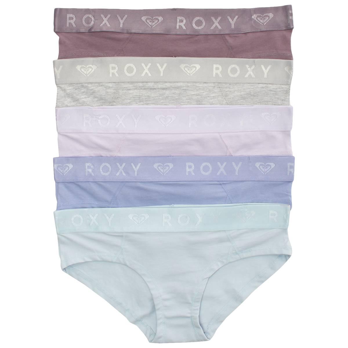 Womens Roxy 5pk. Hipster Logo Waistband Panties - RX7913-5PKAB