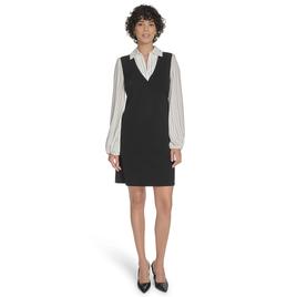Womens Tommy Hilfiger Stripe Two in One Shift Dress